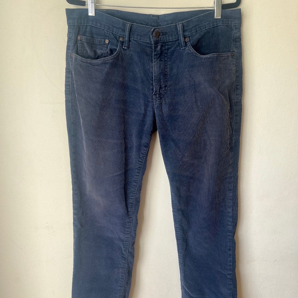 Blue Levi's 511 Mens Corduroy Pants
